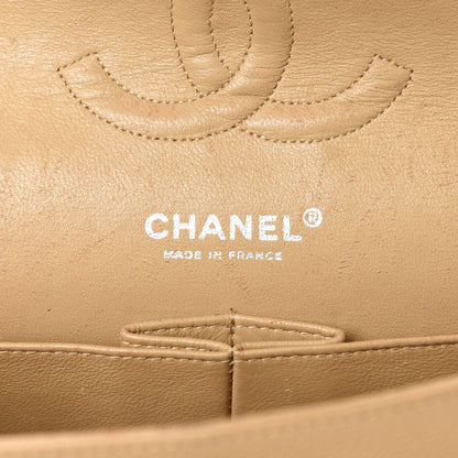 Chanel Caviar Quilted Medium Double Flap Beige 16 of 18