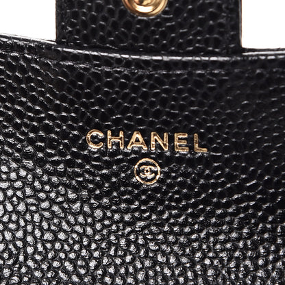 Chanel Caviar Quilted Flap Card Holder Black 6 of 9