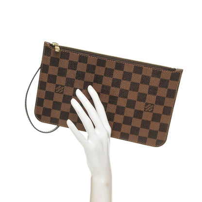 Louis Vuitton Damier Ebene Neverfull MM GM Pochette 2 of 6