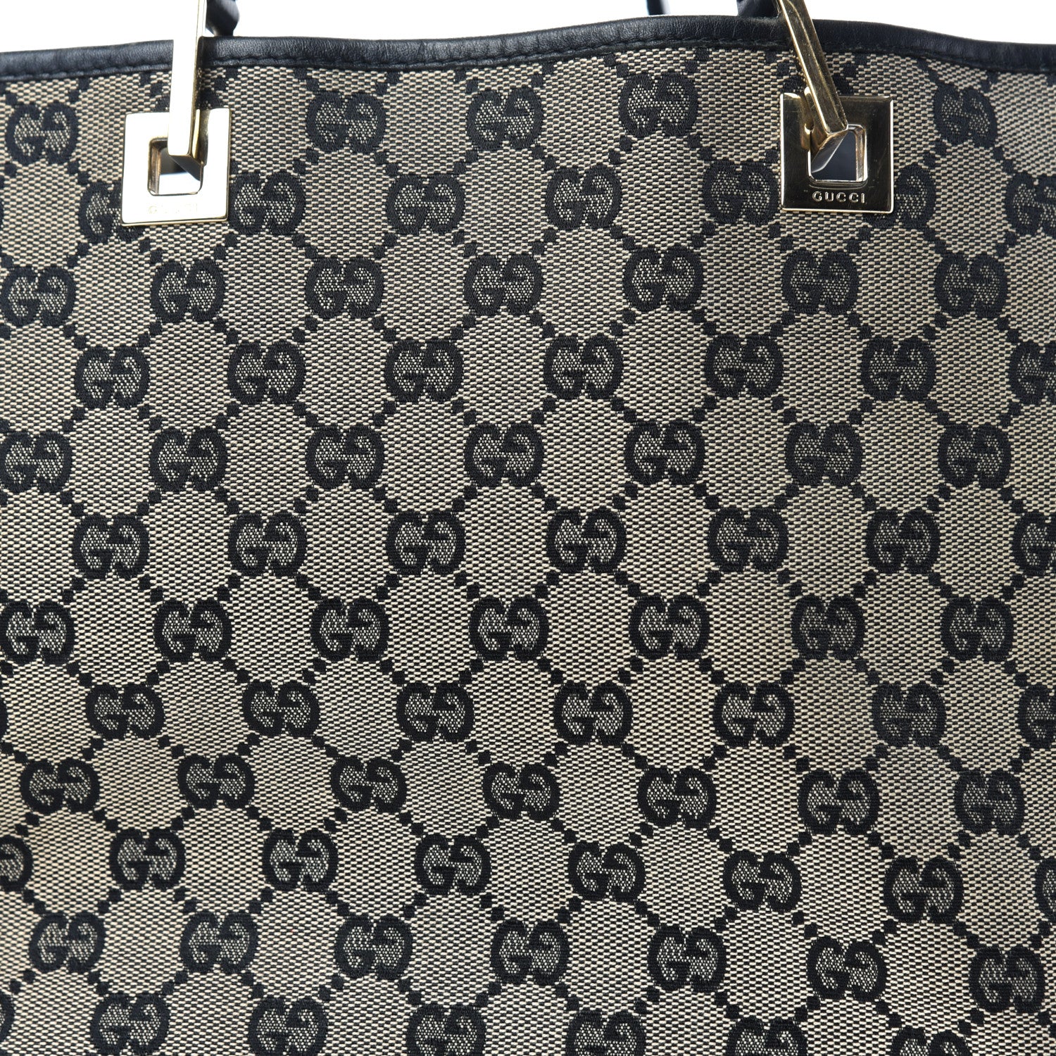 Gucci Monogram Large Bucket Tote Black 10 of 10