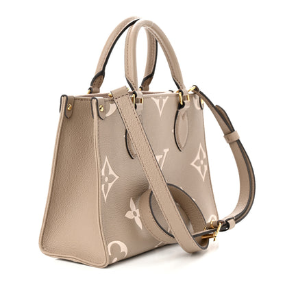 Louis Vuitton Empreinte Monogram Giant Onthego PM Tourterelle Creme 3 of 9