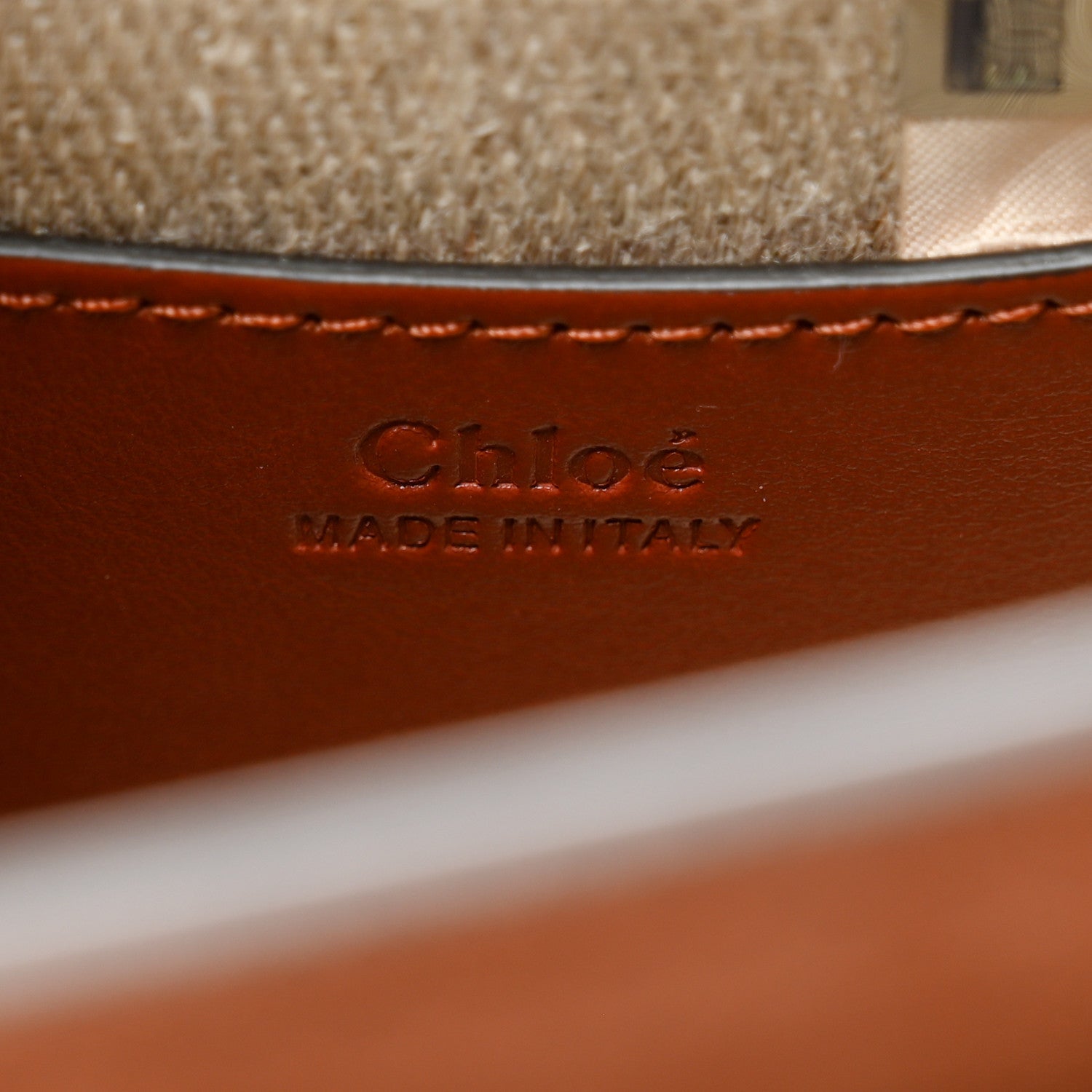 Chloe Calfskin Small Tess Bag Sepia Brown 6 of 10