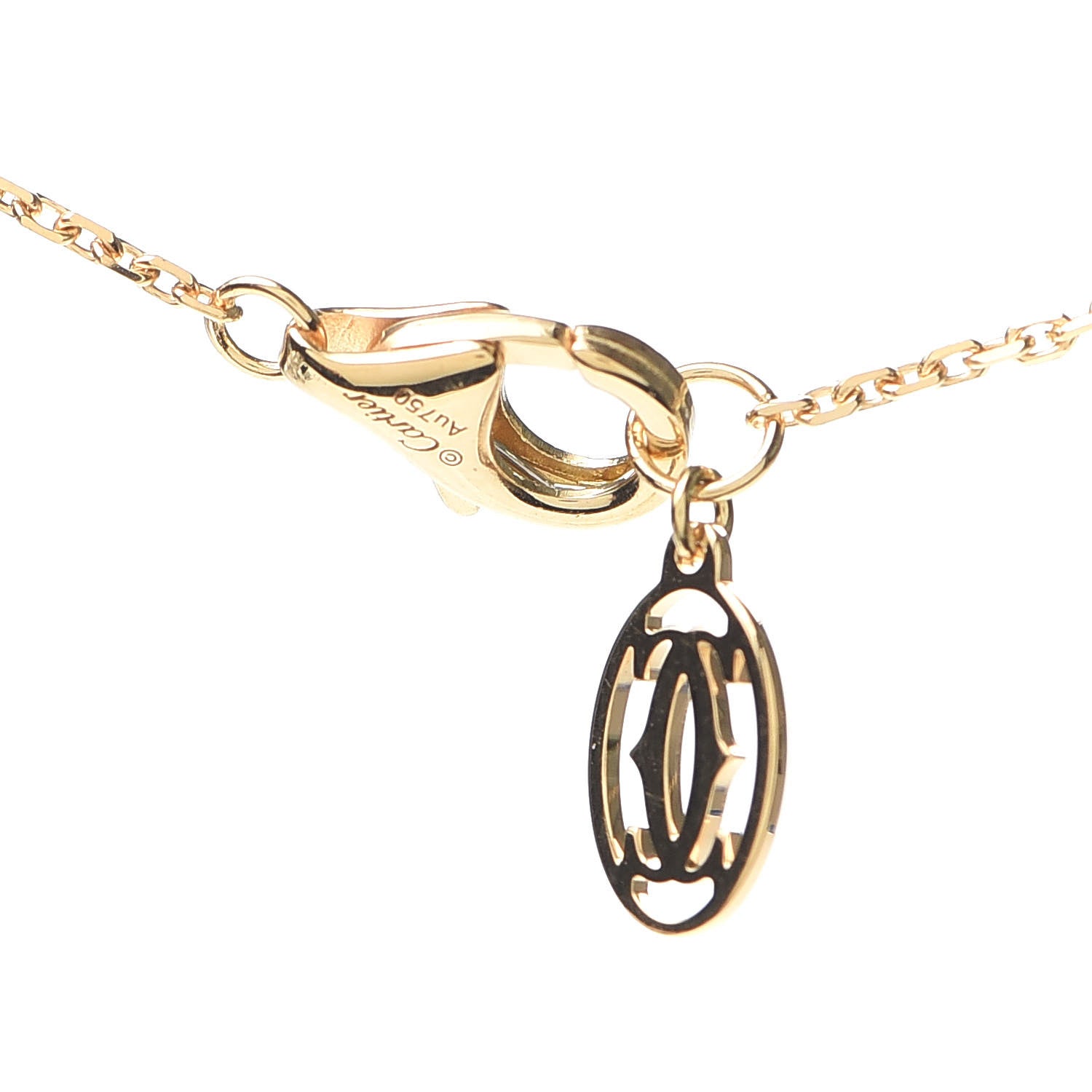 Cartier 18K Yellow Gold Diamond XS D'Amour Pendant Necklace 5 of 7