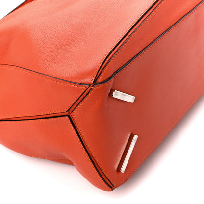 Loewe Calfskin Medium Puzzle Bag Orange 9 of 10
