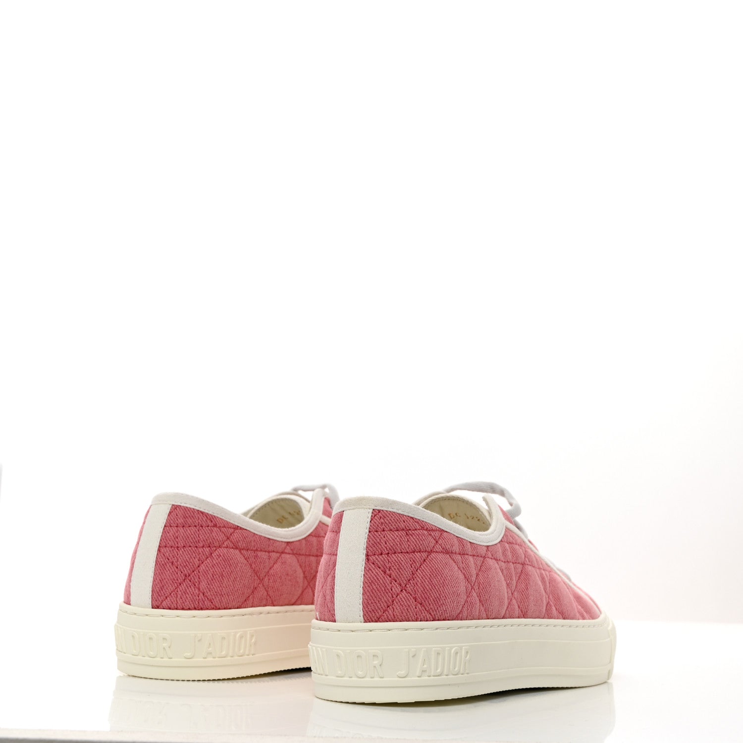 Christian Dior Canvas Walk 'N' Dior Low Top Sneakers 39 Taffy Pink 4 of 8