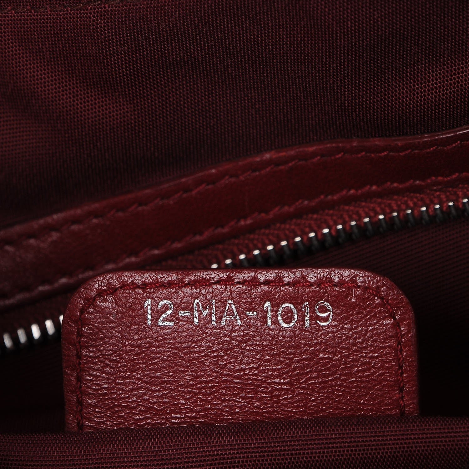 Christian Dior Lambskin Cannage Medium Granville Tote Red 8 of 12