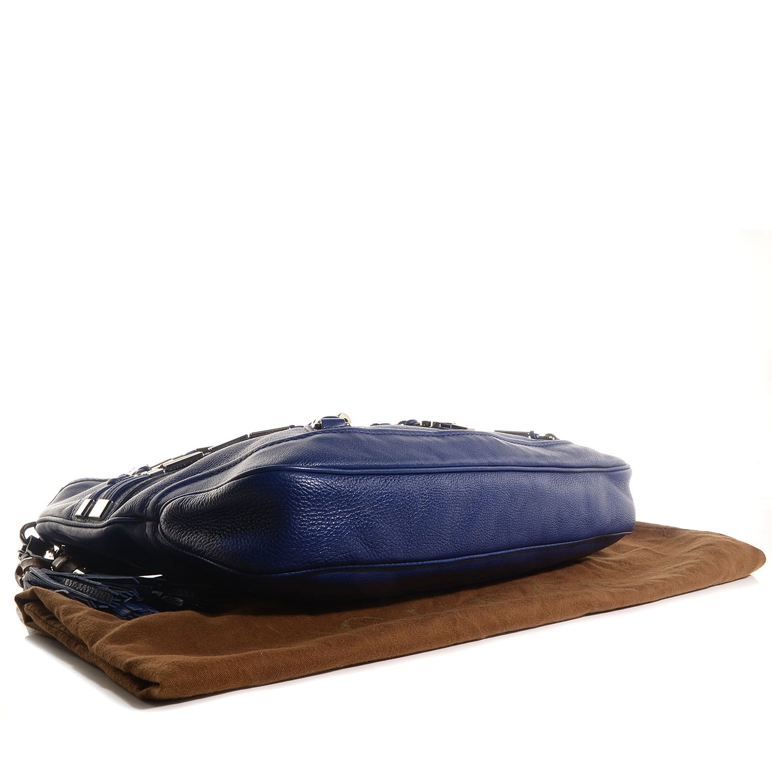 Gucci Calfskin Embellished Large New Jackie Hobo Blue 4 of 9