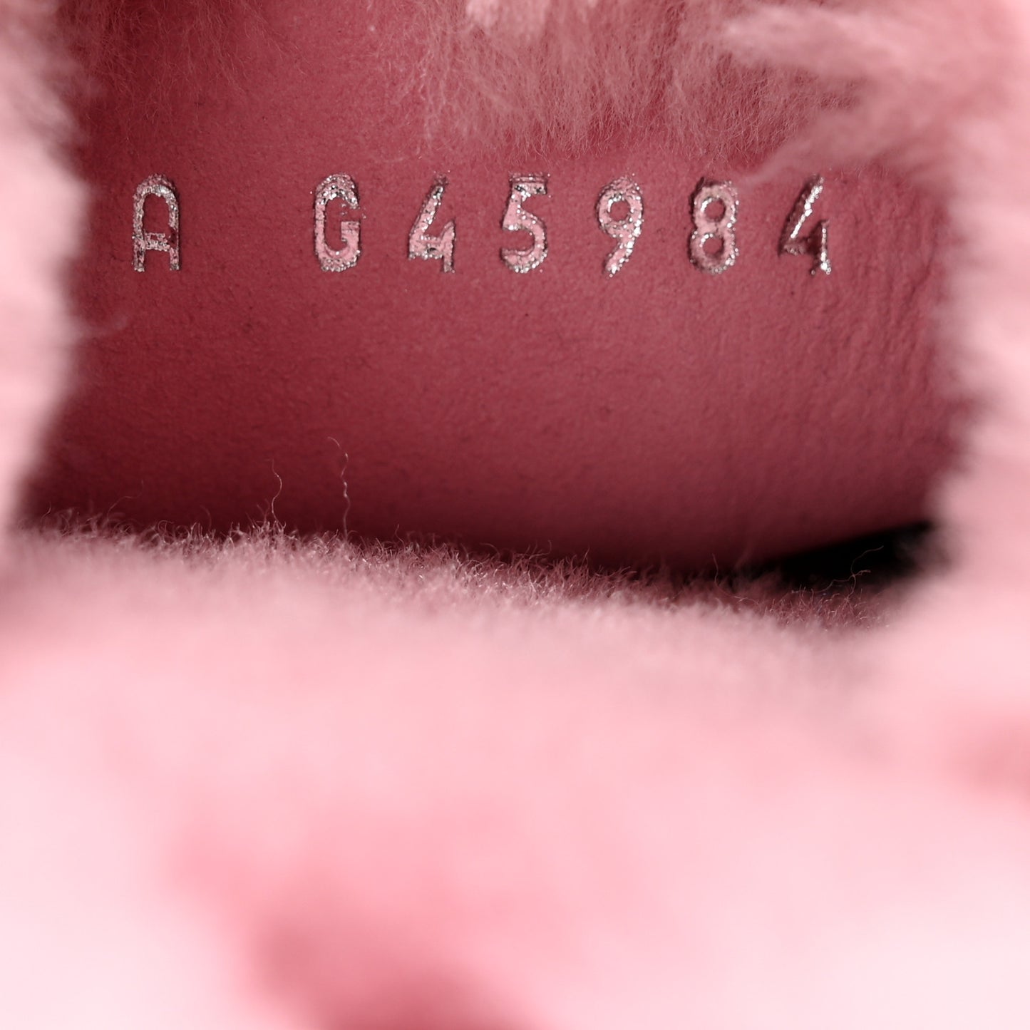 Shearling Lambskin CC Flat Mules 36 Pink