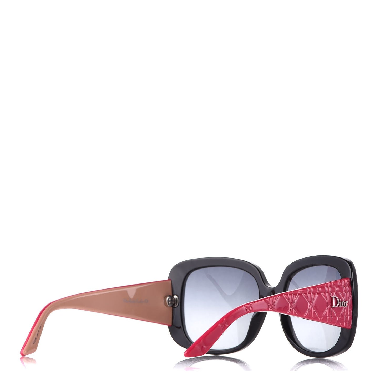 Resin Cannage Dior Lady 1 Sunglasses Pink Black