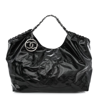 Chanel Vinyl XL Coco Cabas Black 1 of 14