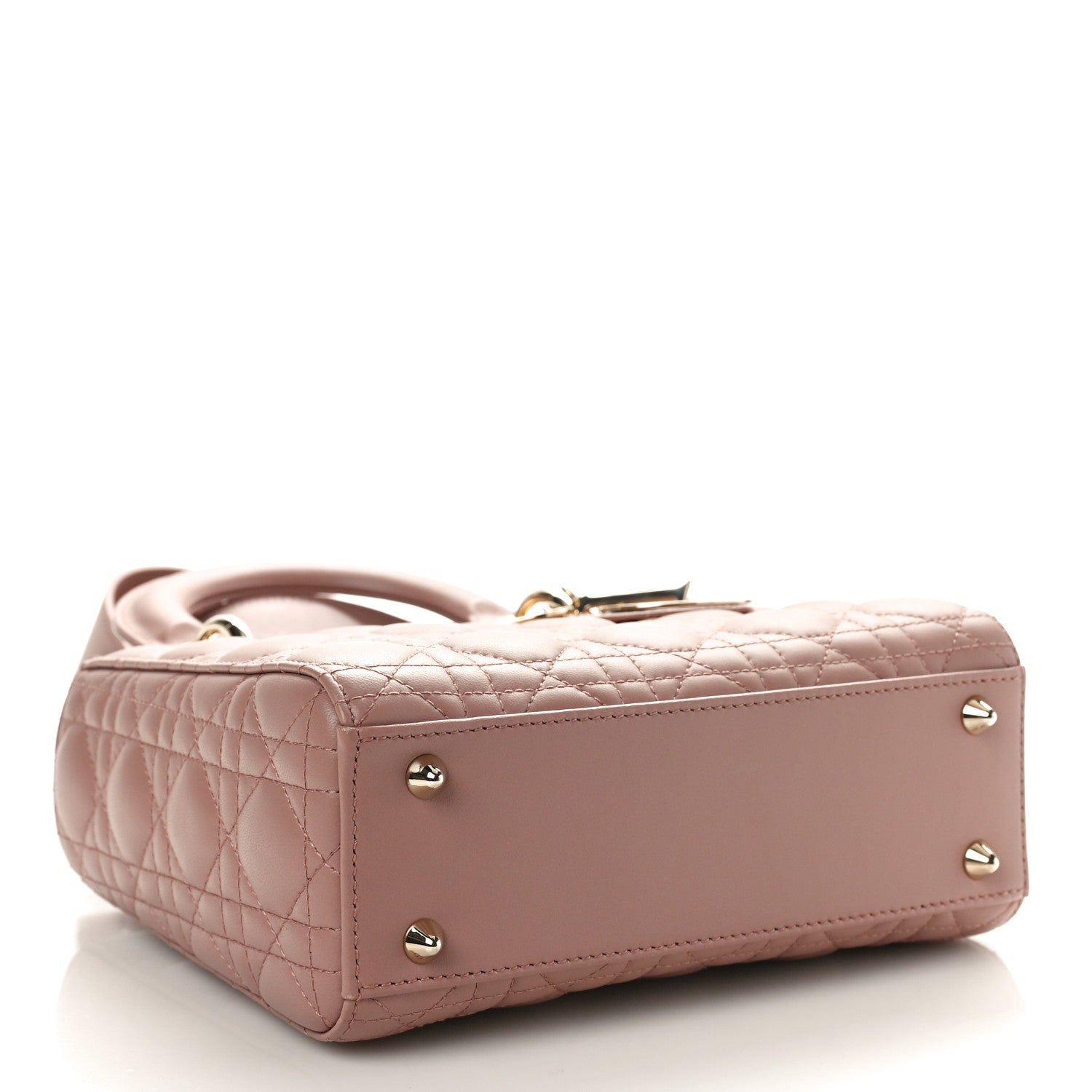 Christian Dior Lambskin Cannage Small My ABCDior Lady Dior Antique Pink 4 of 11
