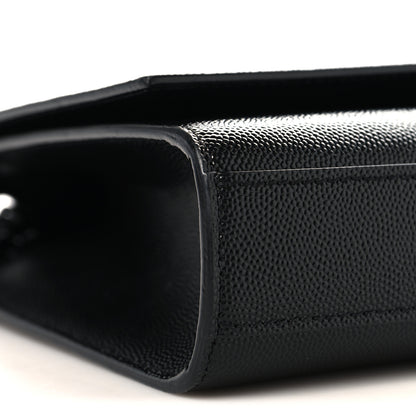 Saint Laurent Grain De Poudre Medium Classic Monogram Monochrome Kate Satchel Black 8 of 9