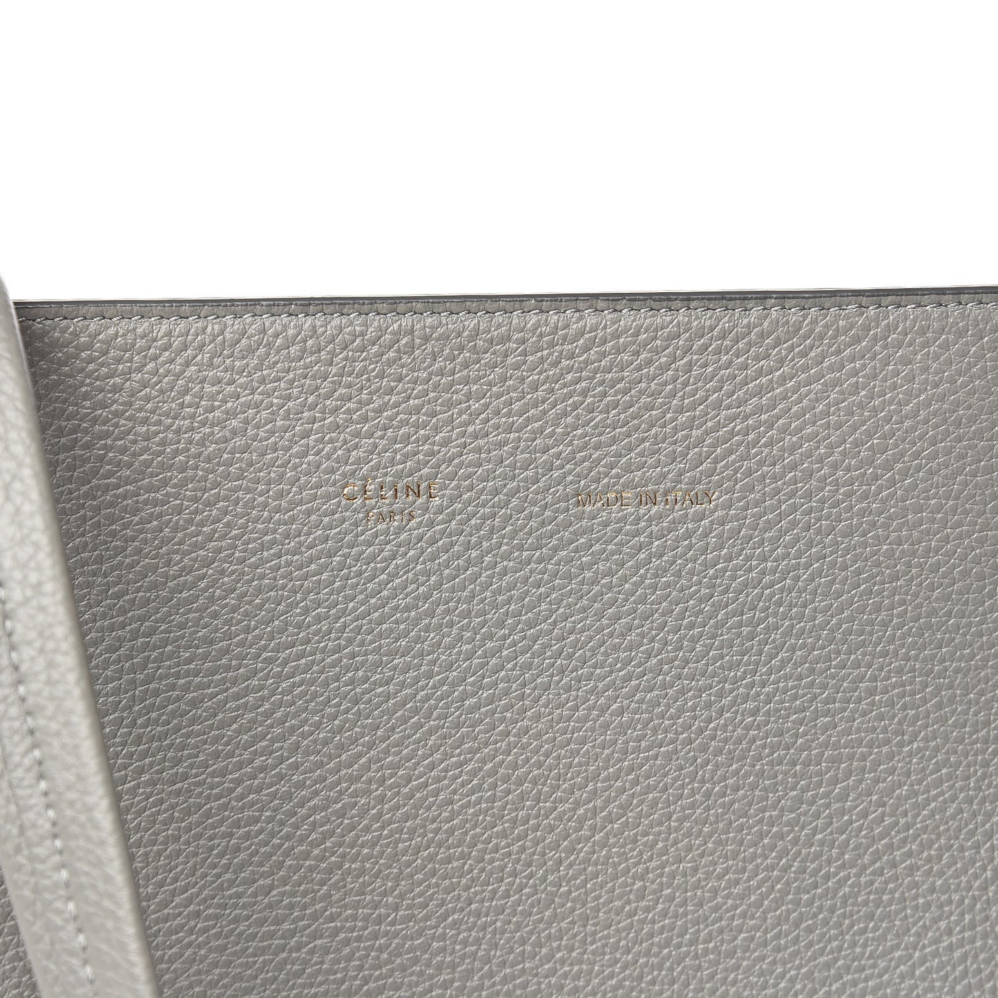 Soft Grained Calfskin Small Belt Cabas Phantom Medium Grey