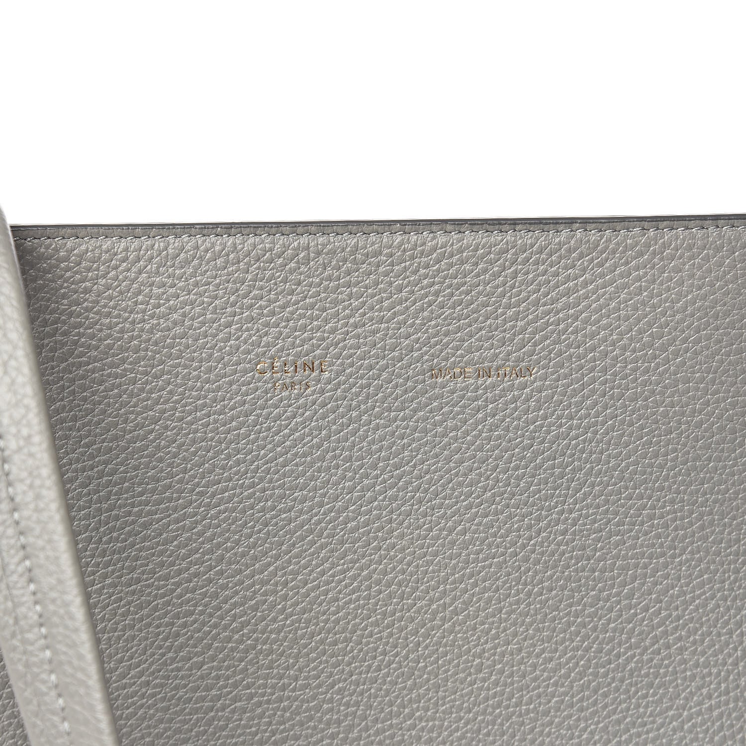 Celine Soft Grained Calfskin Small Belt Cabas Phantom Medium Grey 8 of 10