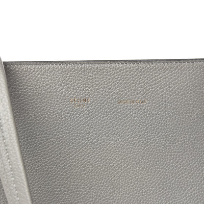 Celine Soft Grained Calfskin Small Belt Cabas Phantom Medium Grey 8 of 10