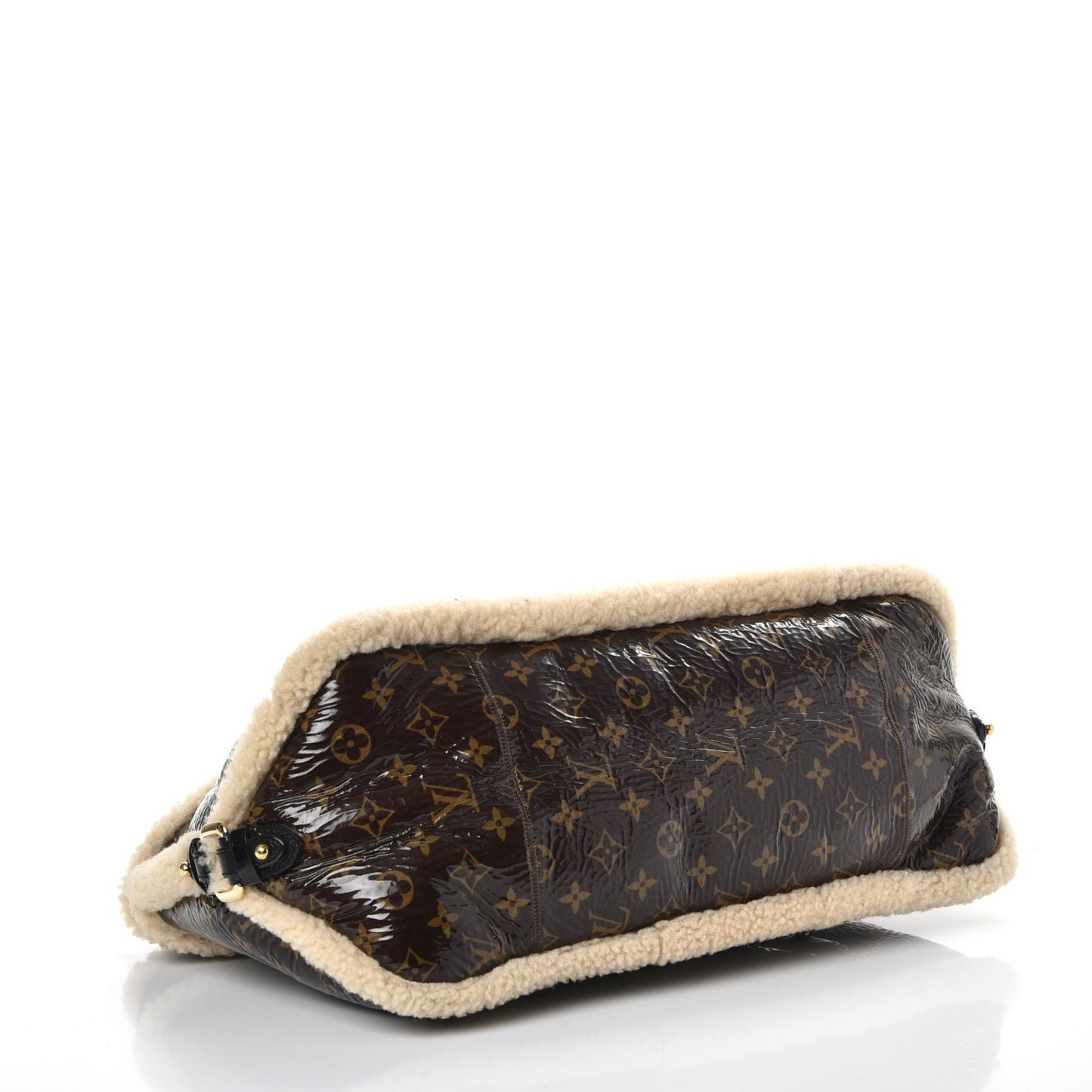Patent Monogram Shearling Sac Thunder