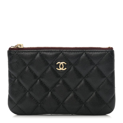 Chanel Caviar Quilted Small Cosmetic Case Black 1 of 8