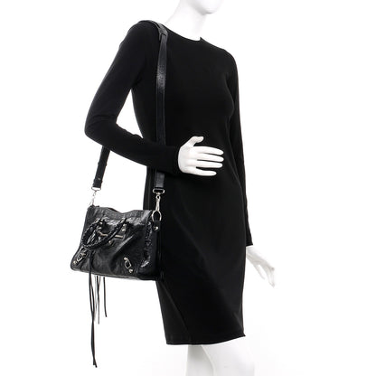 Balenciaga Agneau Classic Silver Hardware S City Black 2 of 7