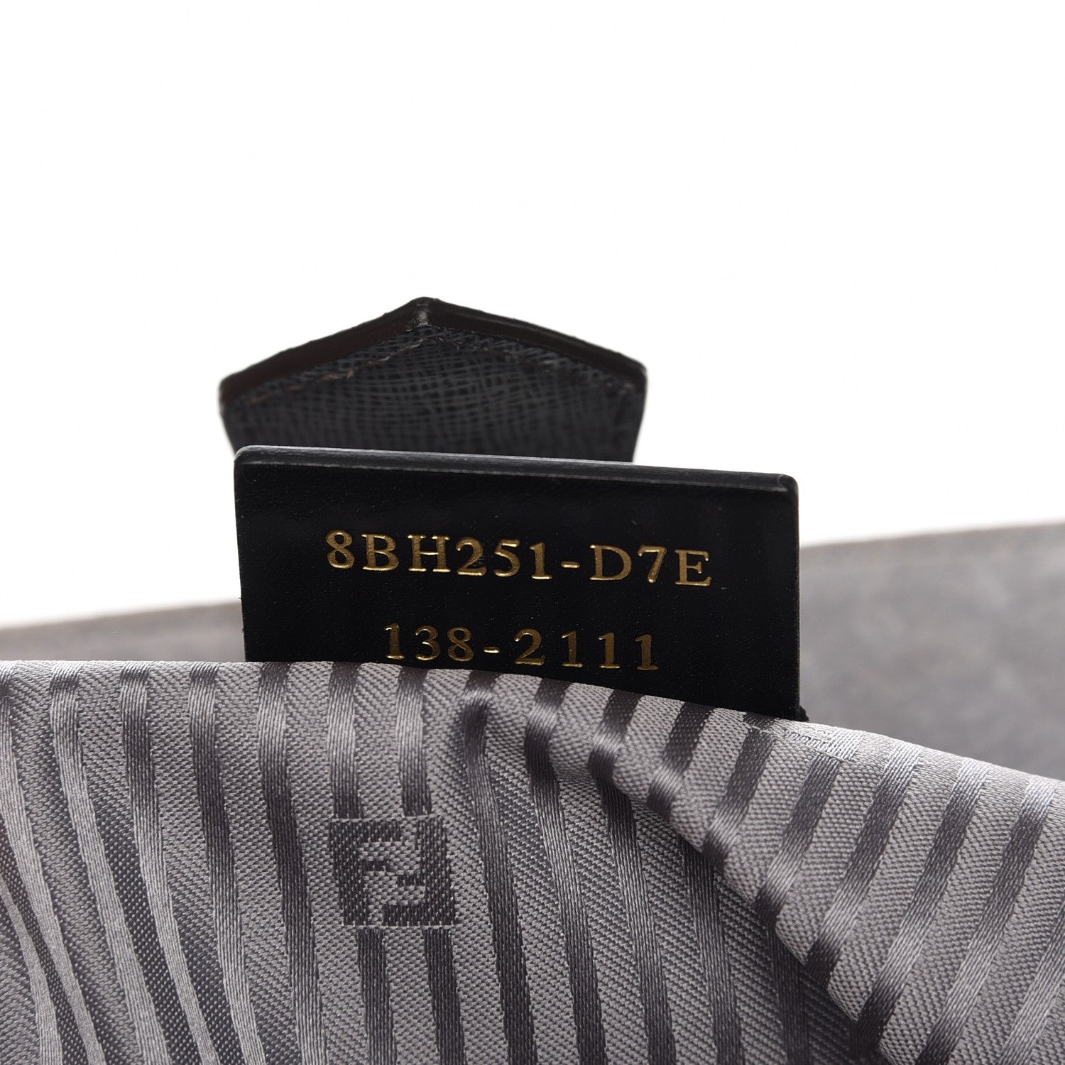 Fendi Vitello Elite Large 2Jours Tote Grigio Grigio Chiaro 7 of 7