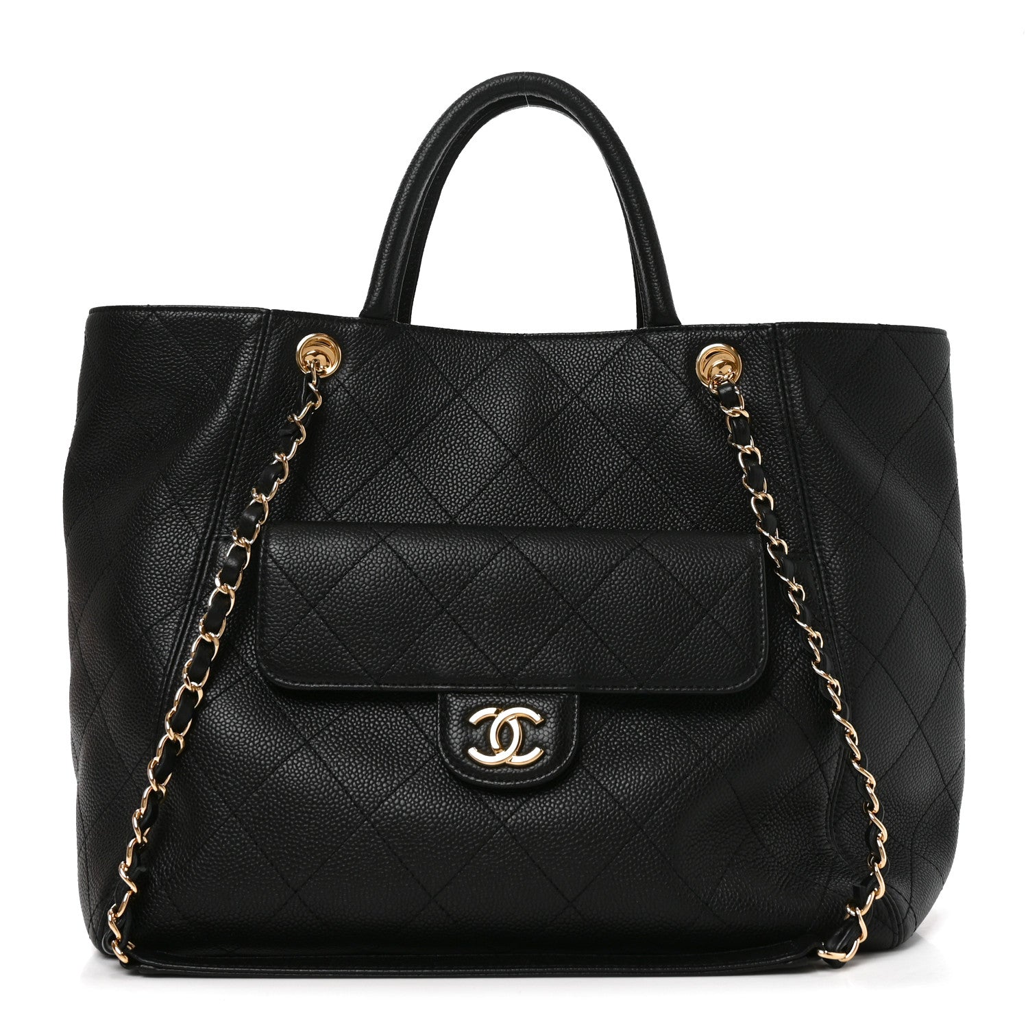 Chanel Caviar Quilted Shopping Tote Black 1 of 10