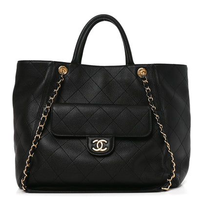 Chanel Caviar Quilted Shopping Tote Black 1 of 10