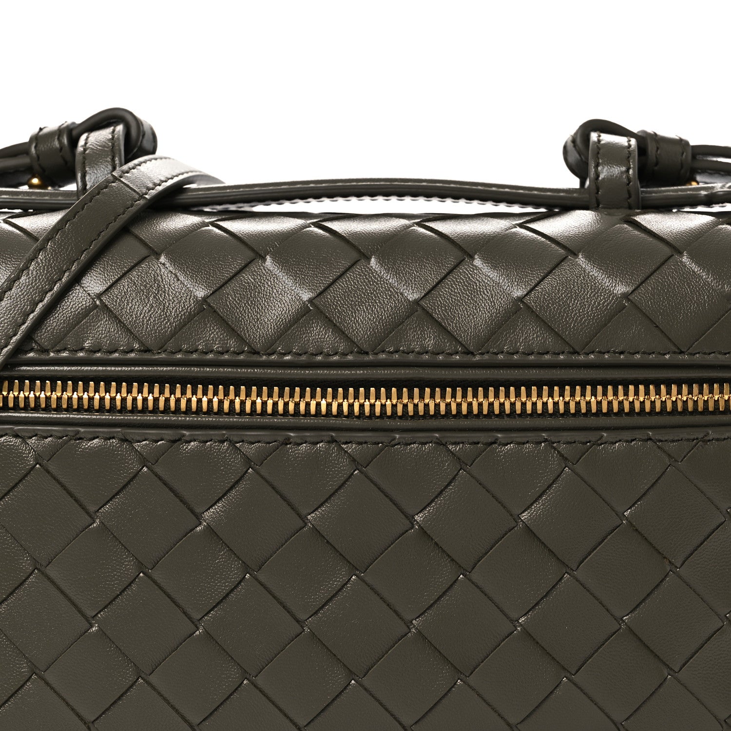 Bottega Veneta Calfskin Intrecciato Bang Bang Vanity Case Cypress 7 of 9