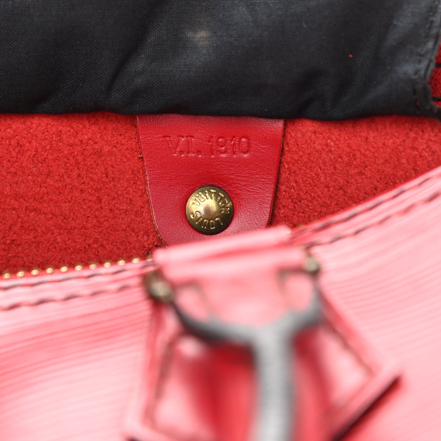 Louis Vuitton Epi Speedy 25 Castillan Red 7 of 11