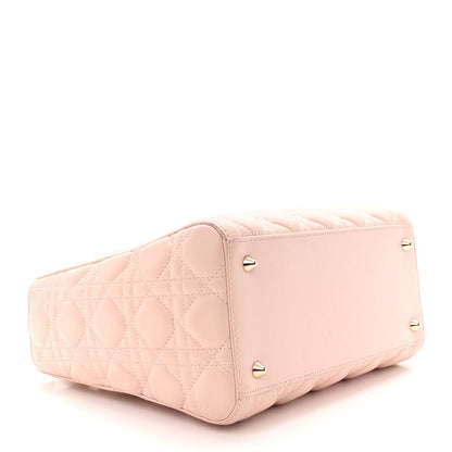 Christian Dior Lambskin Cannage Medium Lady Dior Light Pink 4 of 16