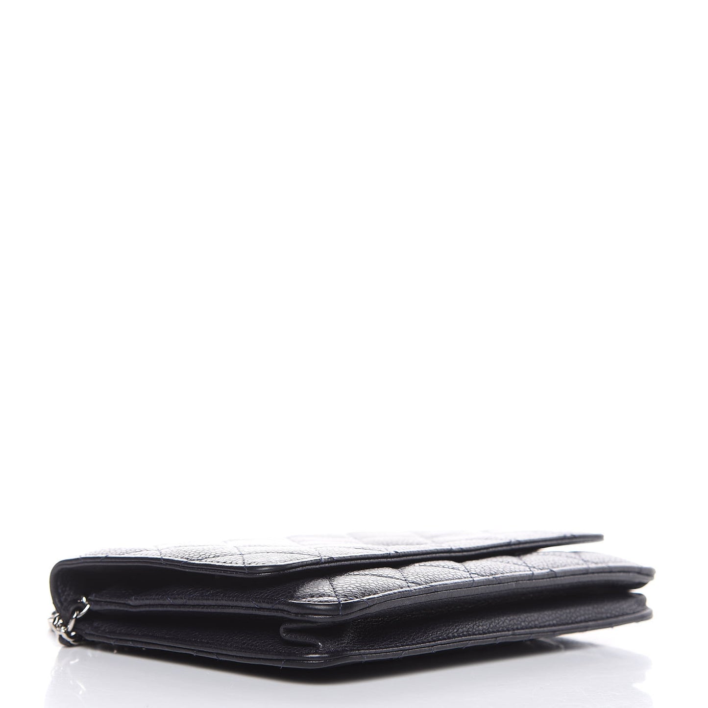 Caviar Quilted Wallet On Chain WOC Navy Blue