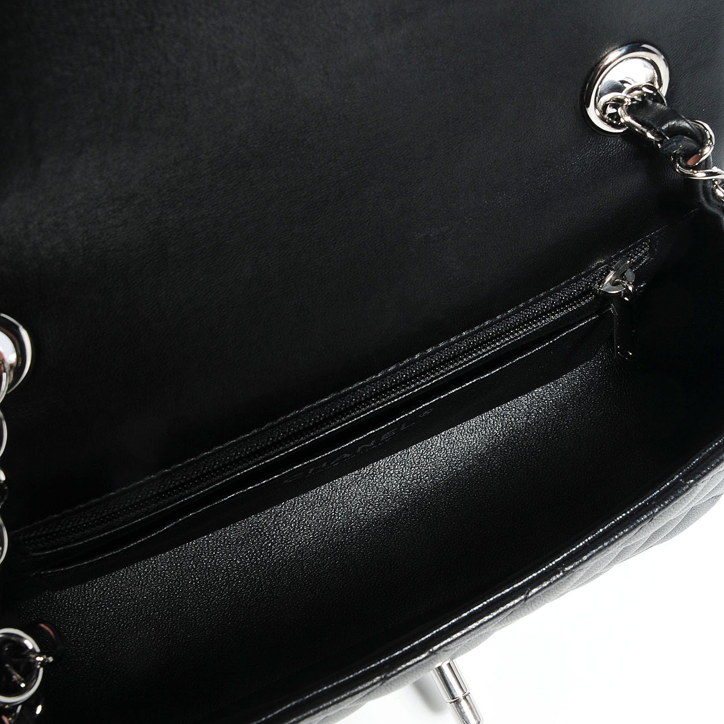 Lambskin Quilted Mini Flap Black