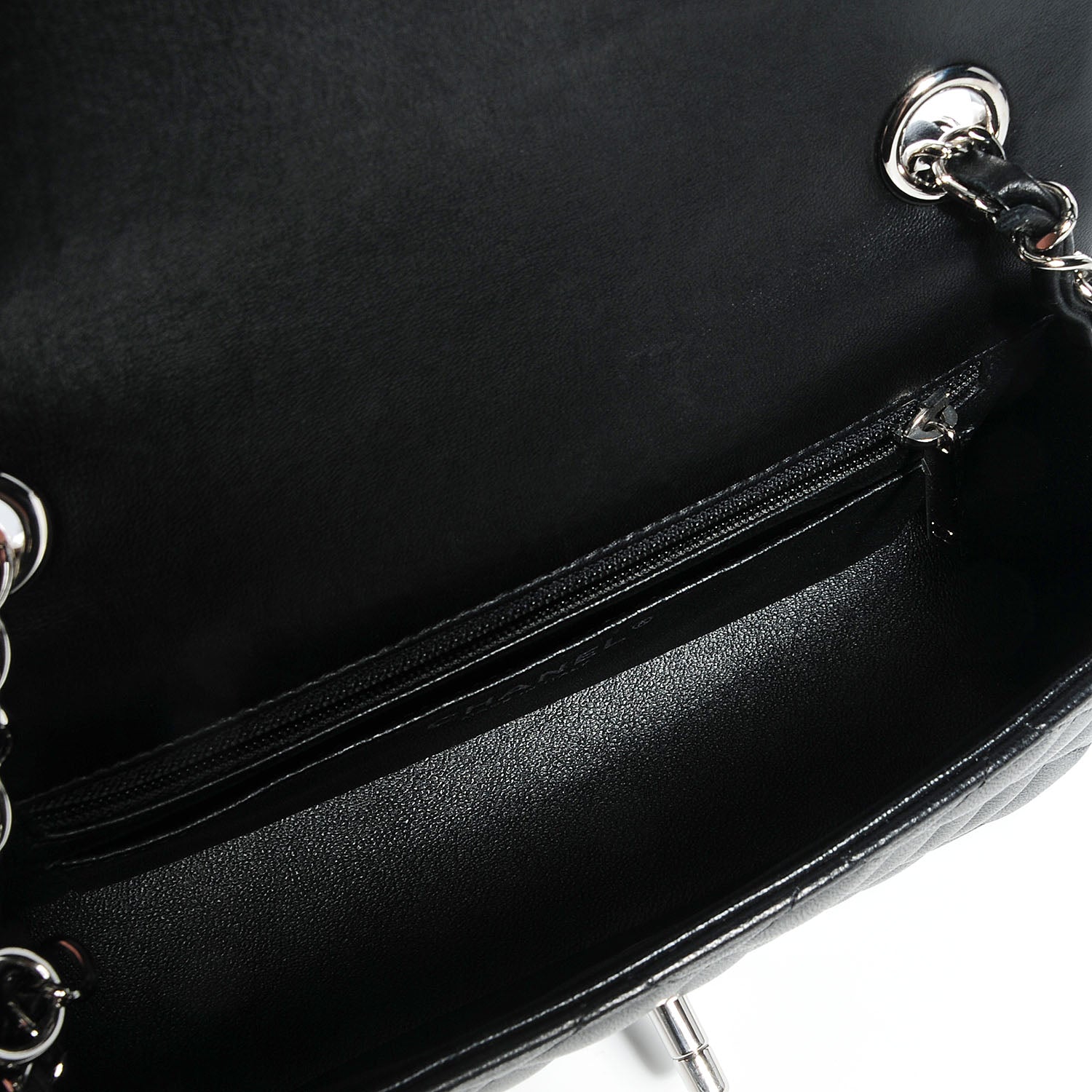 Chanel Lambskin Quilted Mini Flap Black 5 of 8