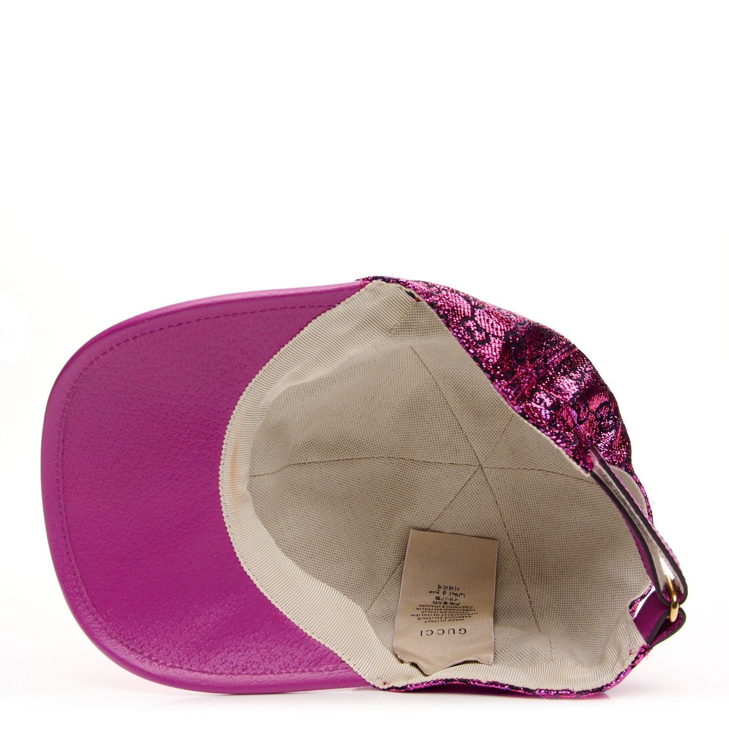 Gucci Silk Blend Jacquard Monogram Santa Barbara Baseball Hat S