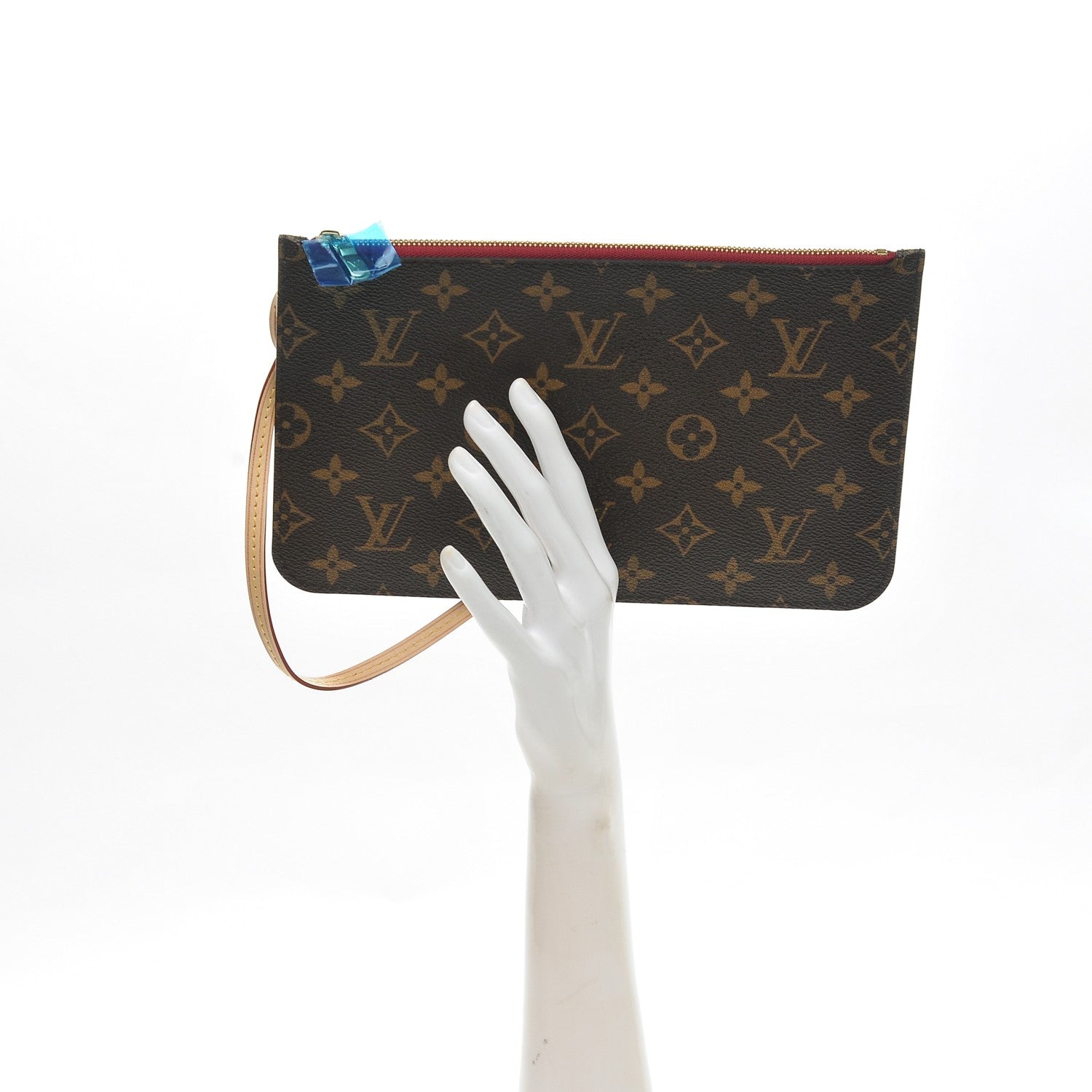 Louis Vuitton Monogram Neverfull MM GM Pochette Fuchsia 2 of 7