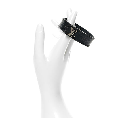 Louis Vuitton Monogram Eclipse LV Slim Bracelet 2 of 6