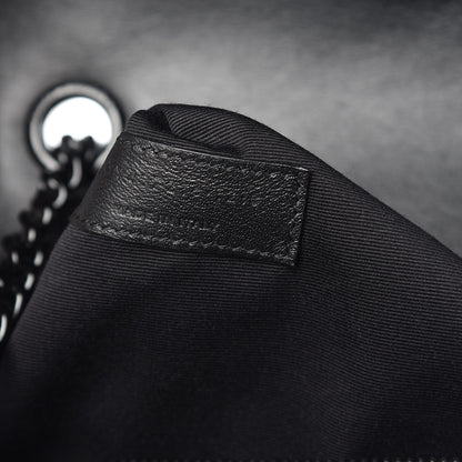 Saint Laurent Calfskin Y Quilted Monogram Medium Loulou Chain Satchel Black 7 of 11