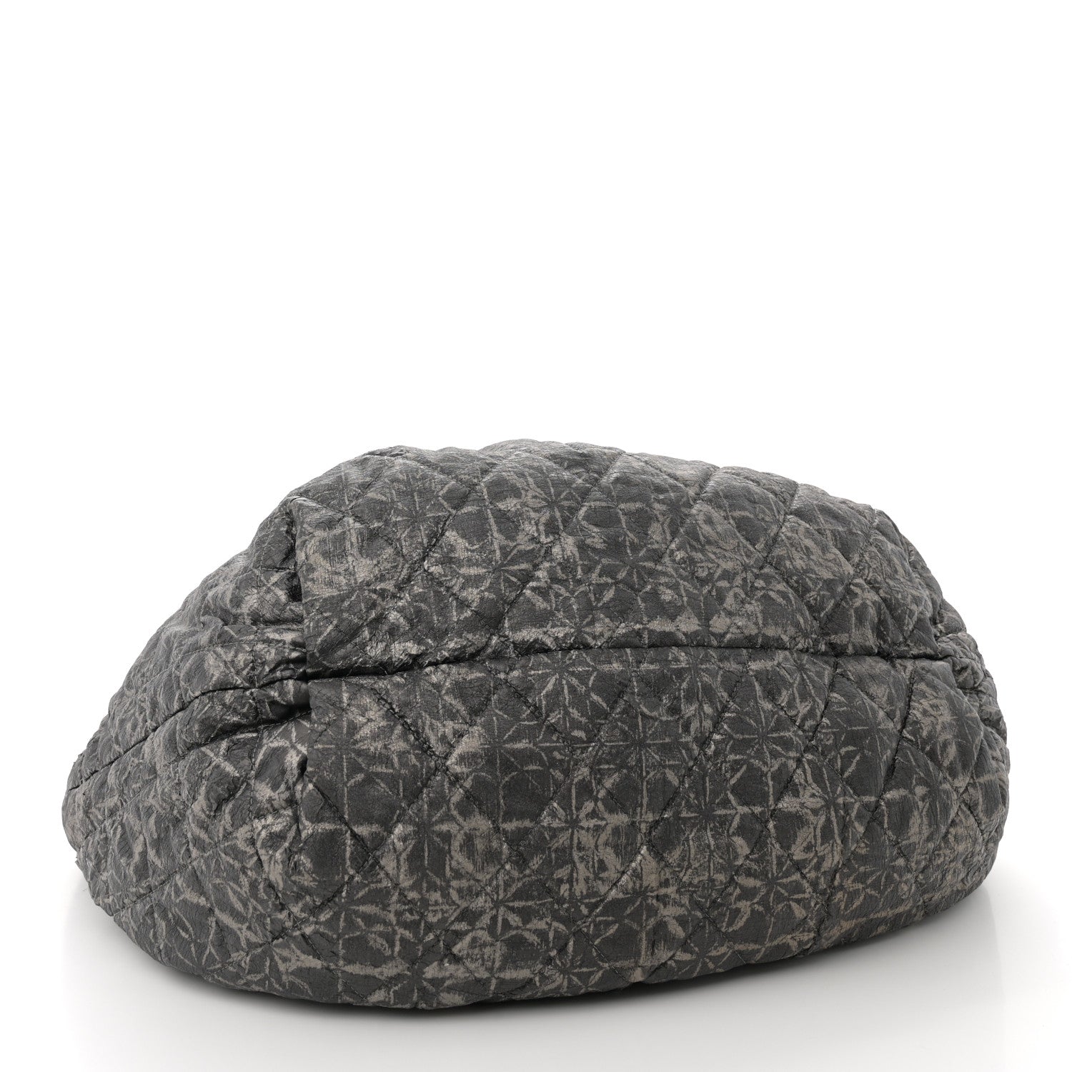 Chanel Nylon Printed Cabas Tote Black Gold 4 of 13