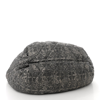 Chanel Nylon Printed Cabas Tote Black Gold 4 of 13