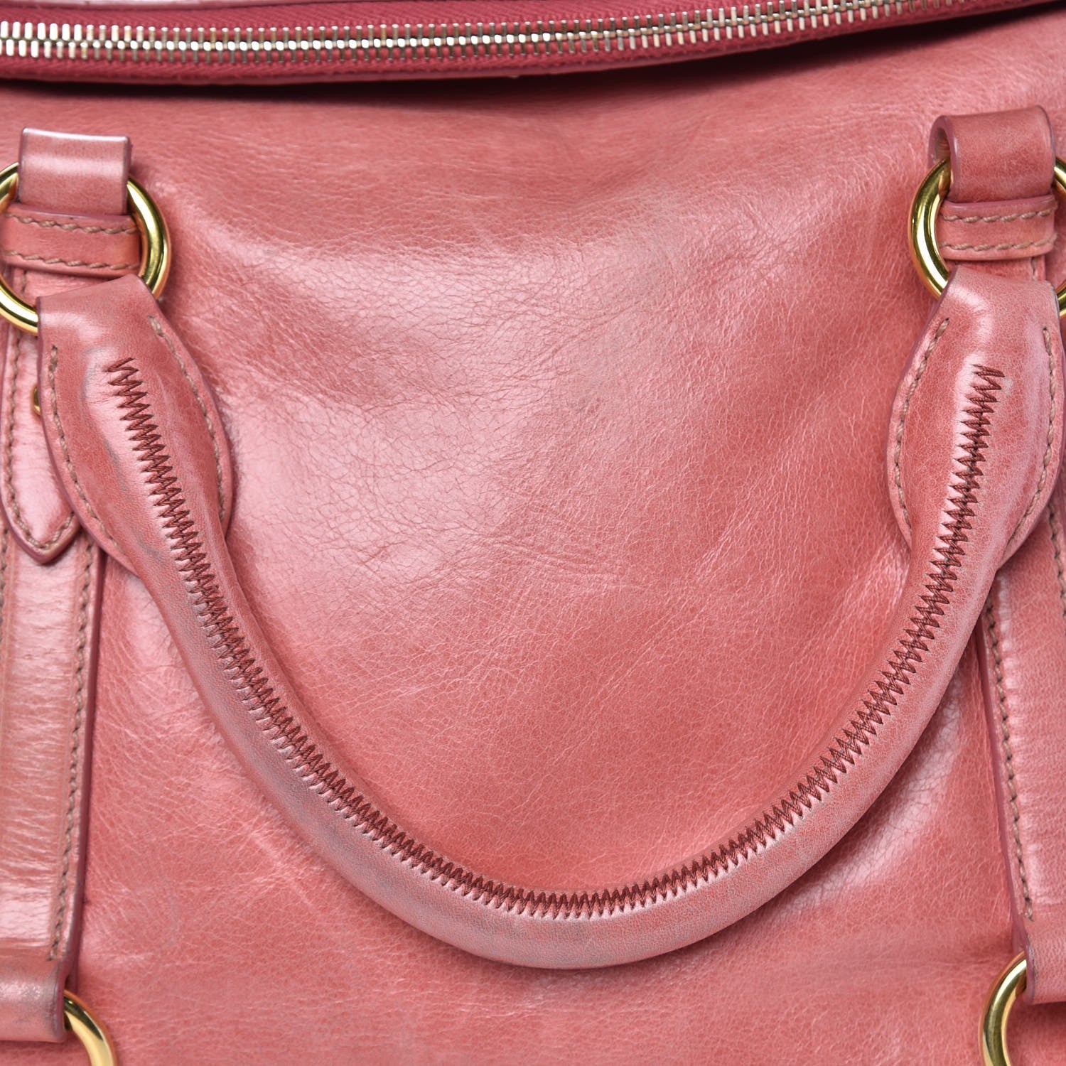 Miu Miu Vitello Medium Bow Satchel Pink 13 of 13