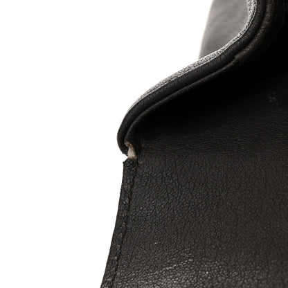 Saint Laurent Sheepskin Matelasse Chevron Monogram Medium College Bag Light Coal 13 of 20