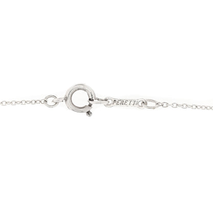 Tiffany Sterling Silver 19mm Elsa Peretti Bean Pendant Necklace 4 of 5
