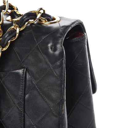 Chanel Lambskin Quilted XL Jumbo Single Flap Black 15 of 20