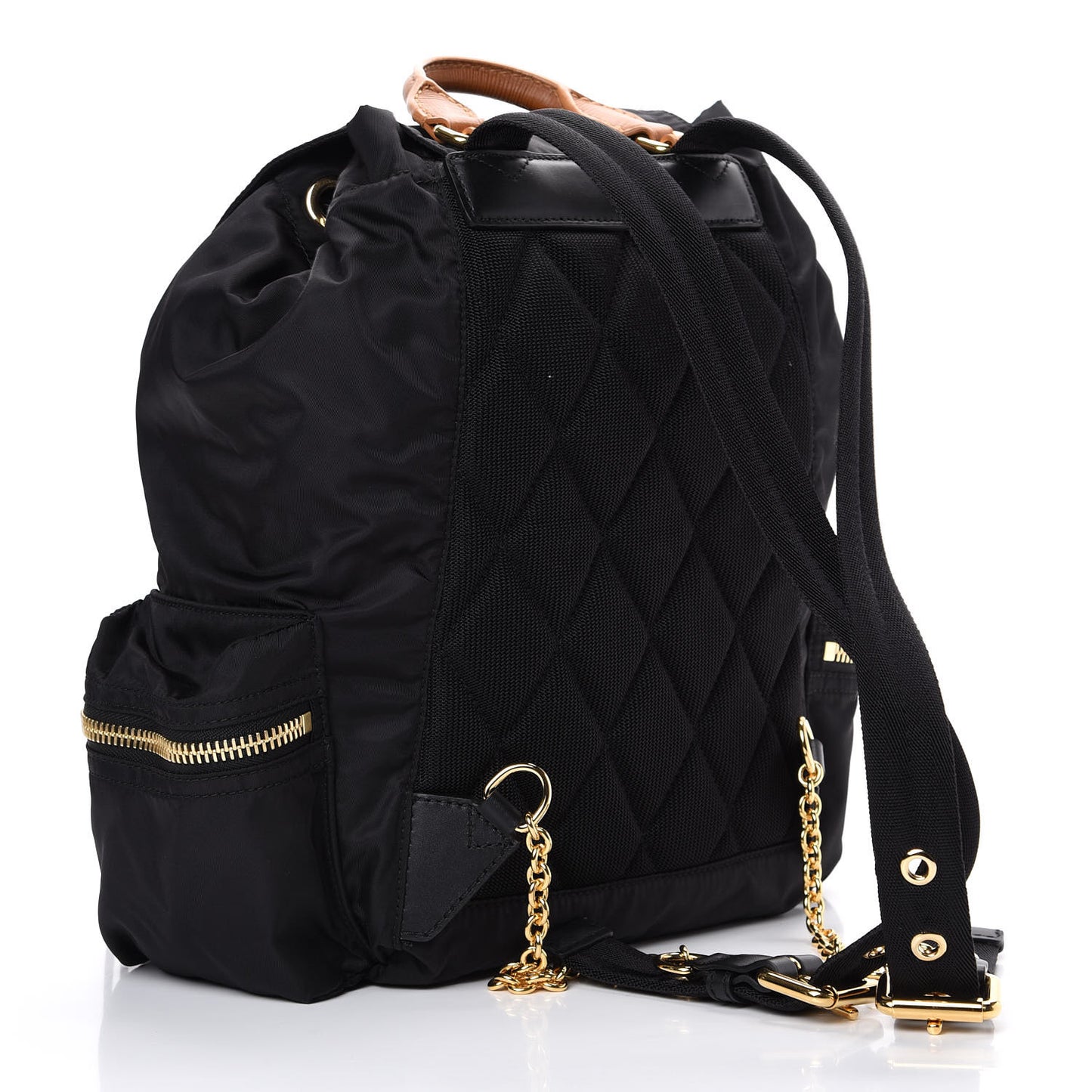 Nylon Rucksack Backpack Black