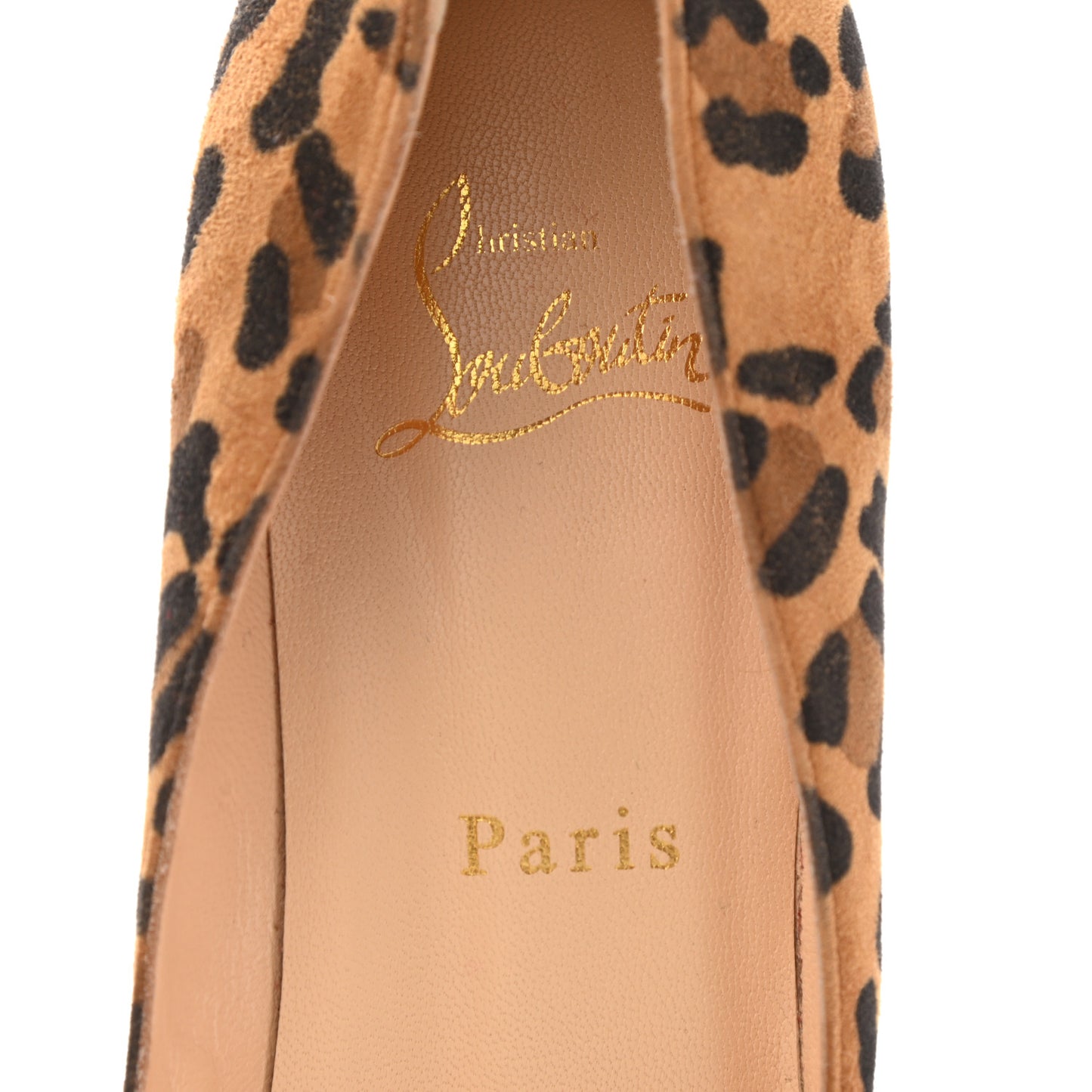 Veau Velours Leopard Clare 80 Pumps 38 Caramel