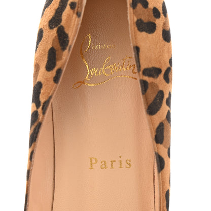 Christian Louboutin Veau Velours Leopard Clare 80 Pumps 38 Caramel 7 of 8