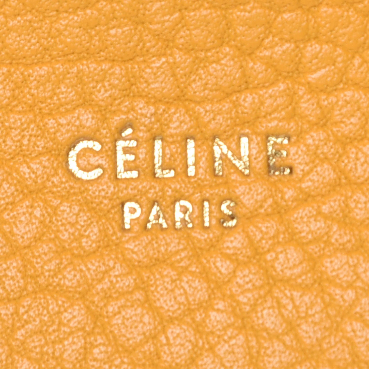 Celine Crisped Calfskin Medium Hobo Saffron 10 of 11