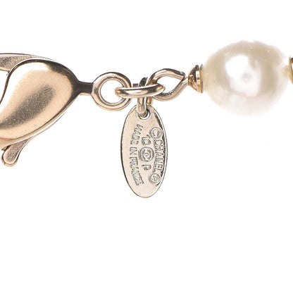 Chanel Pearl Enamel CC Long Necklace Gold 6 of 7