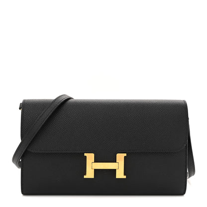 Hermes Epsom Constance Wallet To Go Black 1 of 10