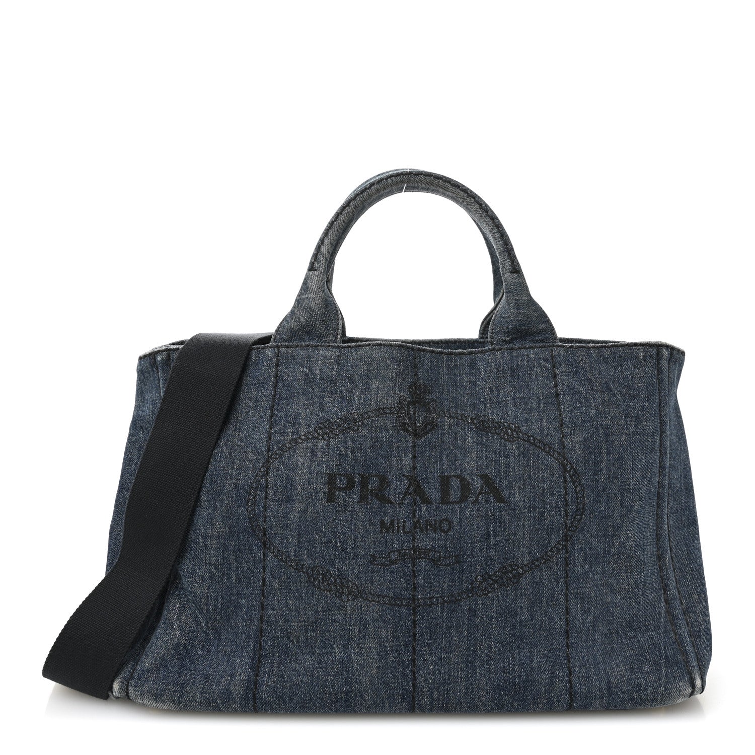 Prada Denim Logo Tote Avio 1 of 10