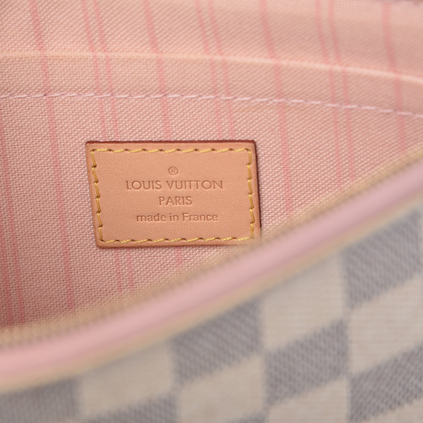 Damier Azur Neverfull MM GM Pochette Rose Ballerine