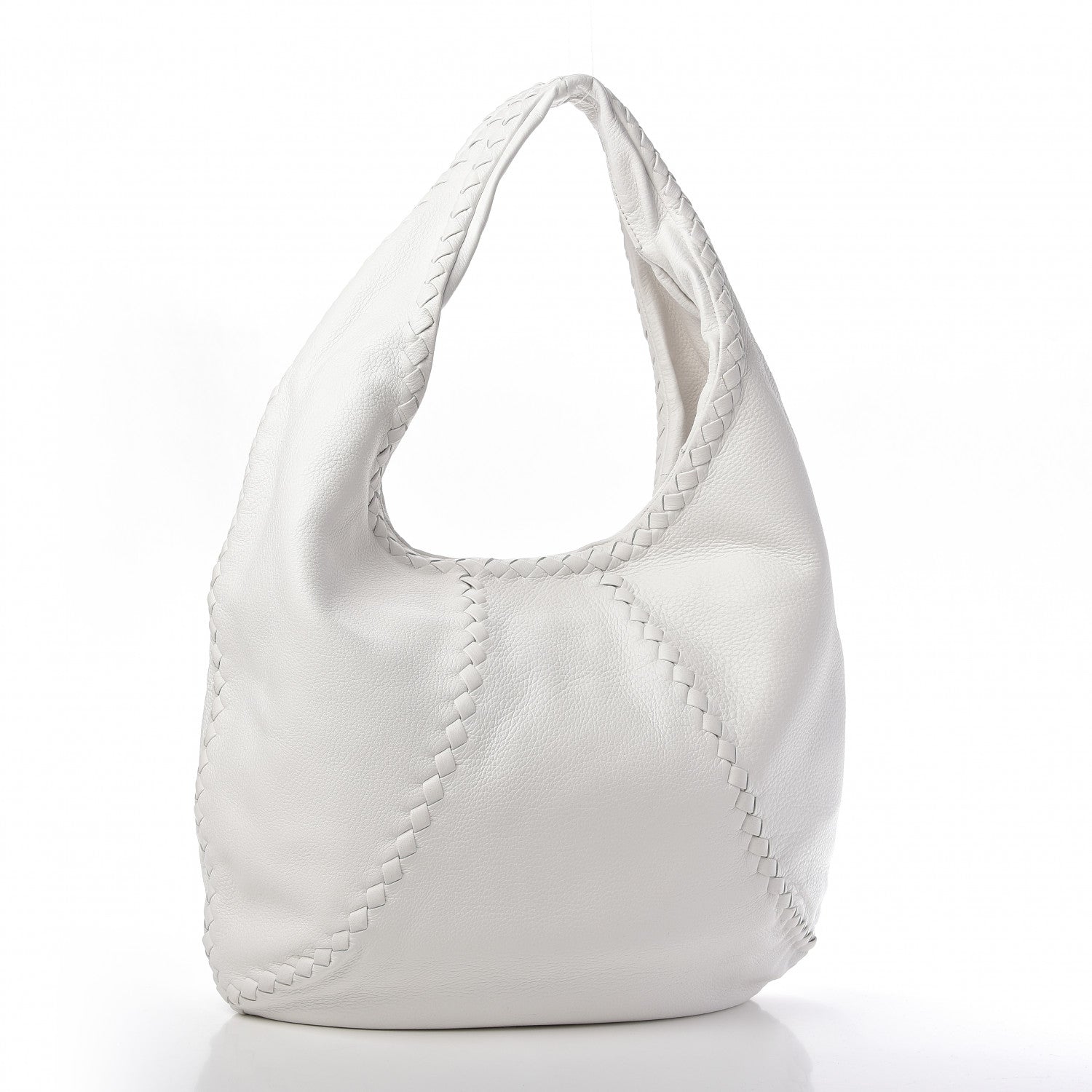 Bottega Veneta Cervo Deerskin Large Hobo White 3 of 10